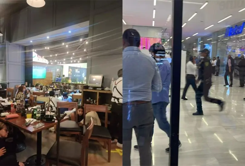 Trabajadores de la Plaza Carso resguardaron a clientes tras la detonación de armas de fuego. Trabajadores de la Plaza Carso resguardaron a clientes tras la detonación de armas de fuego.