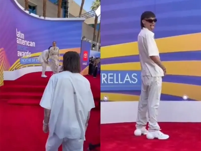 Galilea Montijo y Peso Pluma en los Latin AMAs. Galilea Montijo y Peso Pluma en los Latin AMAs.