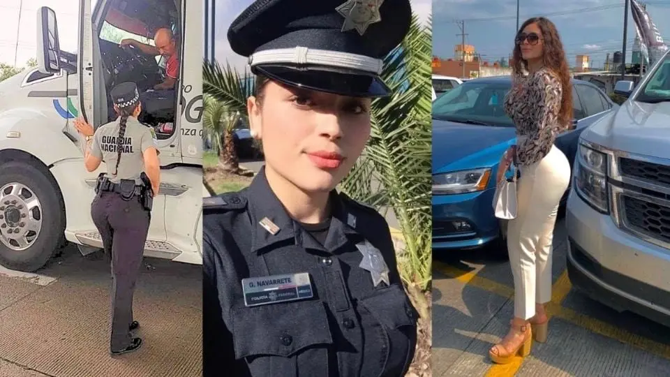 Una mujer policía que pertenece a la Guardia Nacional ha causado sensación en redes sociales como Facebook e Instagram por su belleza.
