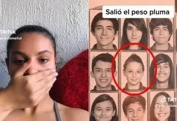 Joven descubre que estudió con Peso Pluma. Joven descubre que estudió con Peso Pluma.