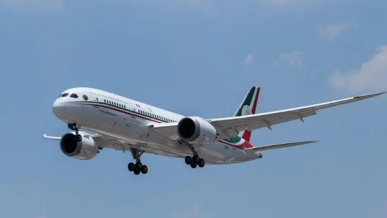 Avión presidencial. Créditos: Gobierno de México