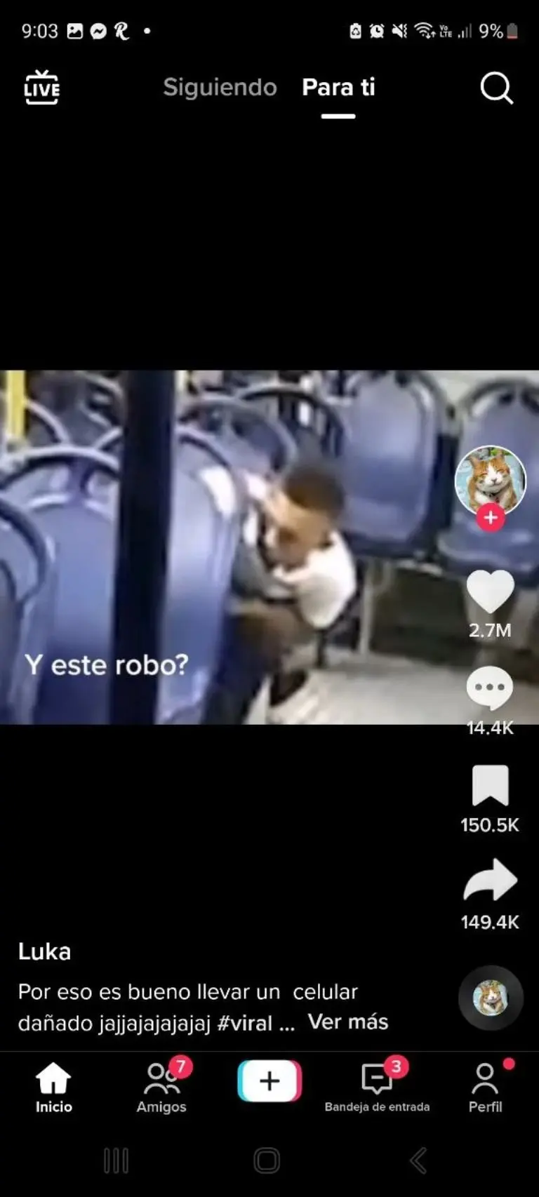 Ladrón fracasa al intentar robar a pasajeros - Tomada de video