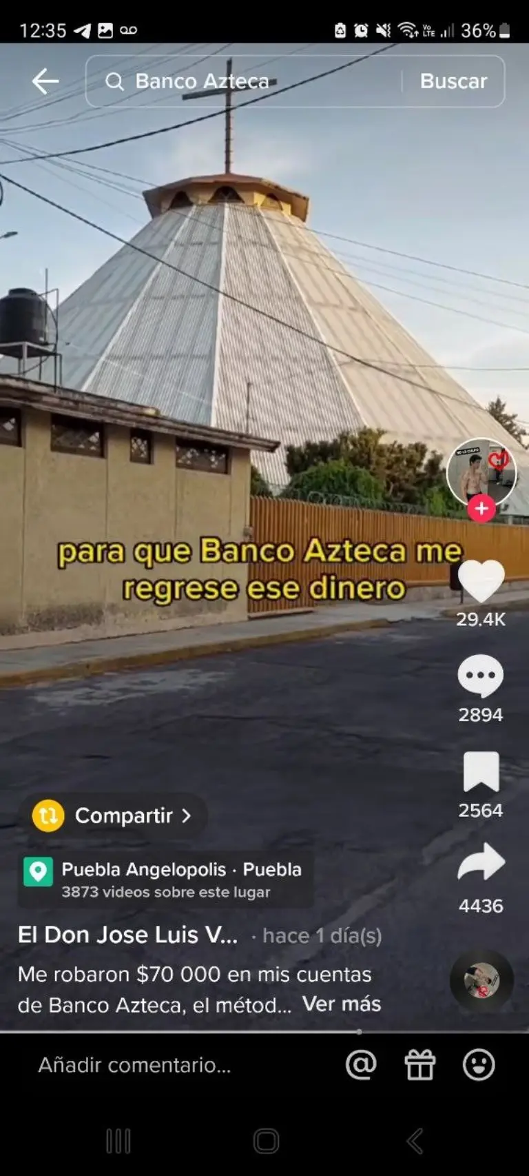 Tiktoker denuncia robo - Tomada de video