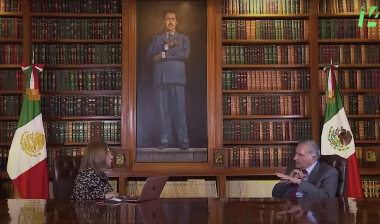 Sabina Berman y Adán Augusto en entrevista