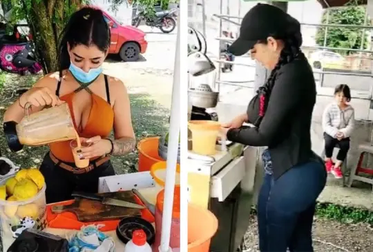 Vendedora de jugos se vuelve viral