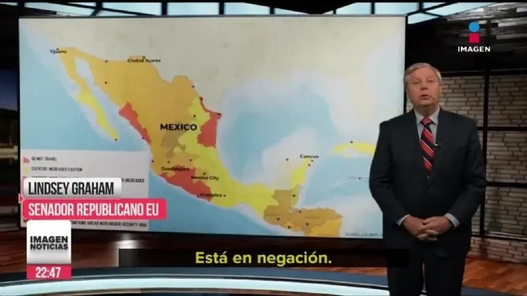 Legislador republicano, Graham, exponiendo tema de fentanilo. Créditos: Imagen