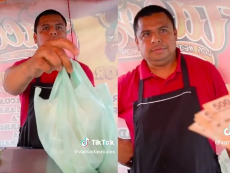 La bondad del taquero fue aplaudida por usuarios de redes sociales. La bondad del taquero fue aplaudida por usuarios de redes sociales.