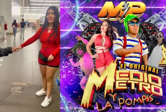 La Pompis traiciona a Sonido Pirata y baila con Medio Metro original. La Pompis traiciona a Sonido Pirata y baila con Medio Metro original.