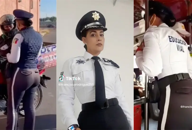 Mujer polic&iacute;a se vuelve viral por su gran belleza