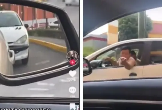 Pareja graba a montachoques en la CDMX