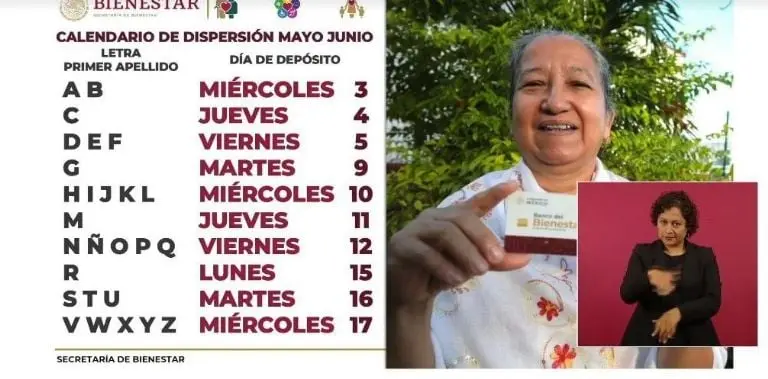 Calendario de pagos mayo adulto mayores. Foto: captura de pantalla.