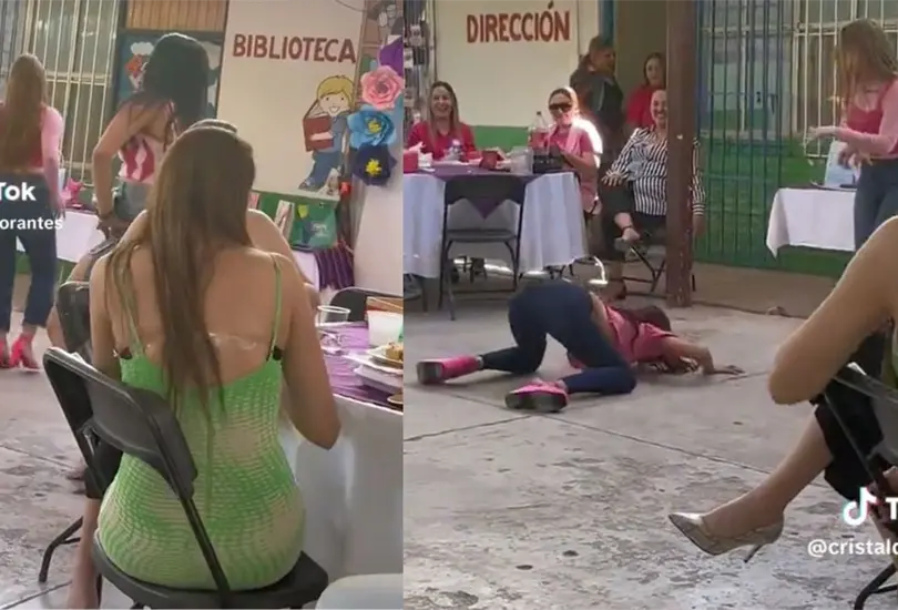 VIDEO: madres y maestras bailan perreo en festival de primaria. 