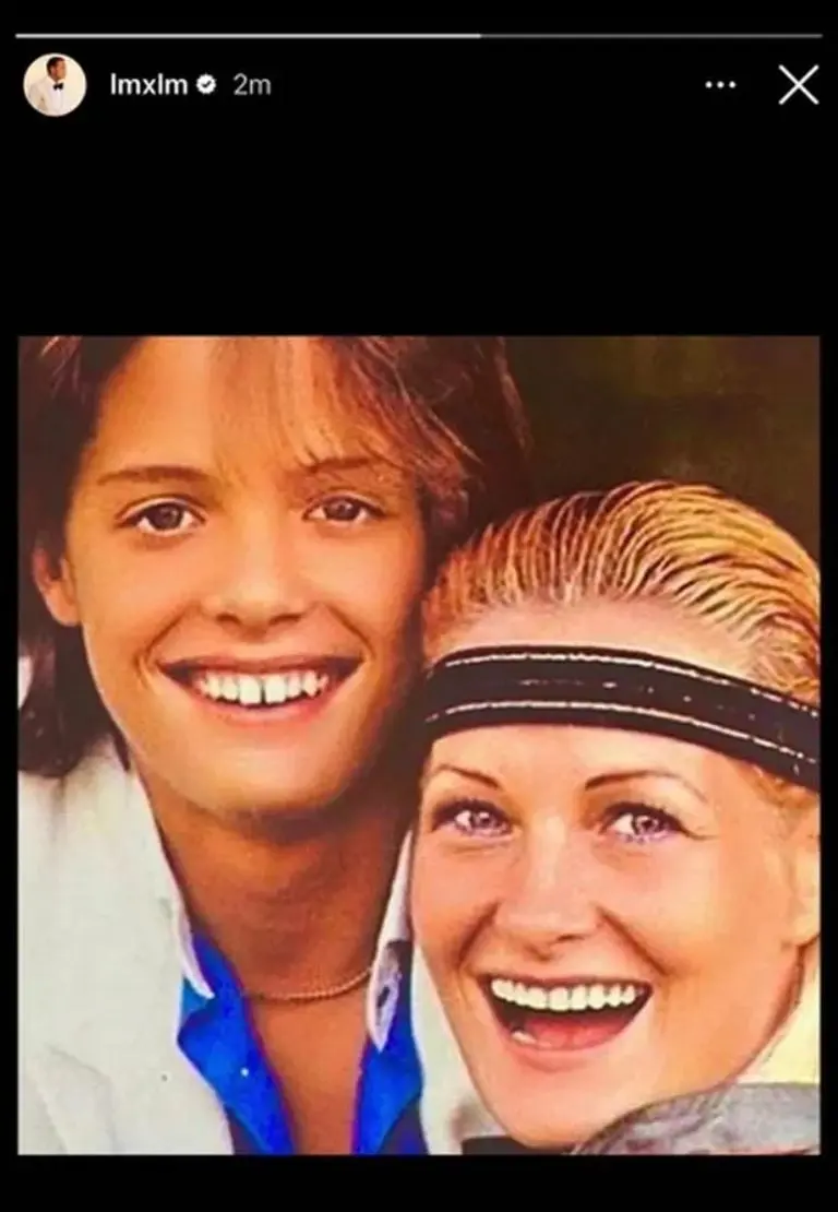 Luis Miguel compartió una emotica foto con su madre. Fuente: Instagram