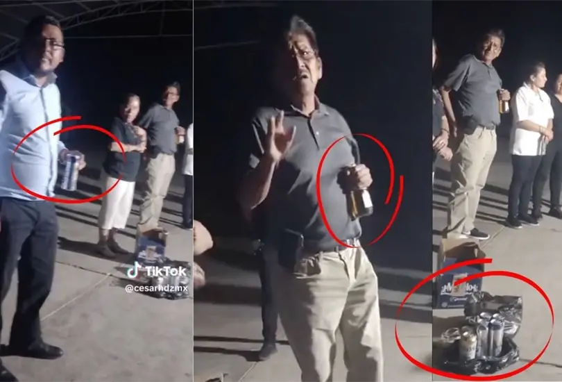 VIDEO: Maestros son descubiertos tomando alcohol en la escuela. VIDEO: Maestros son descubiertos tomando alcohol en la escuela.