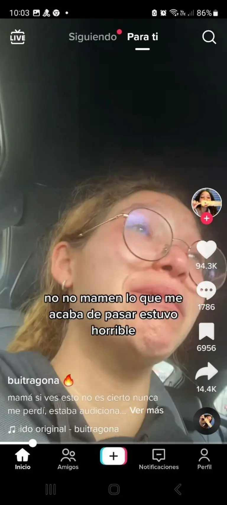 Joven se pierde en su primer día manejando - Tomada de video