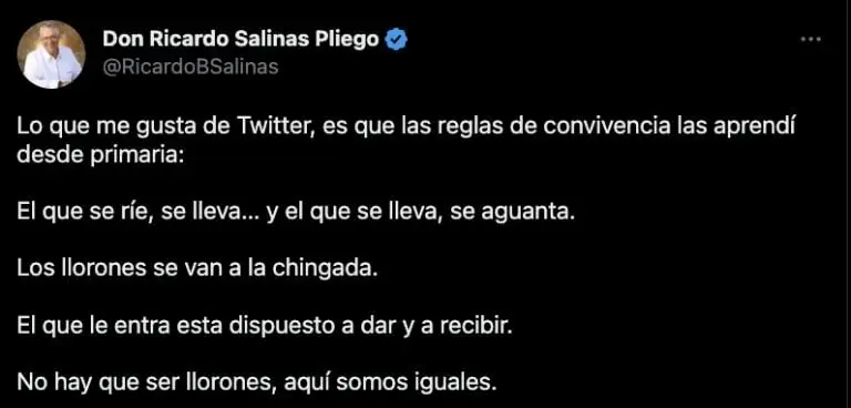 Créditos: Twitter (@RicardoBSalinas)