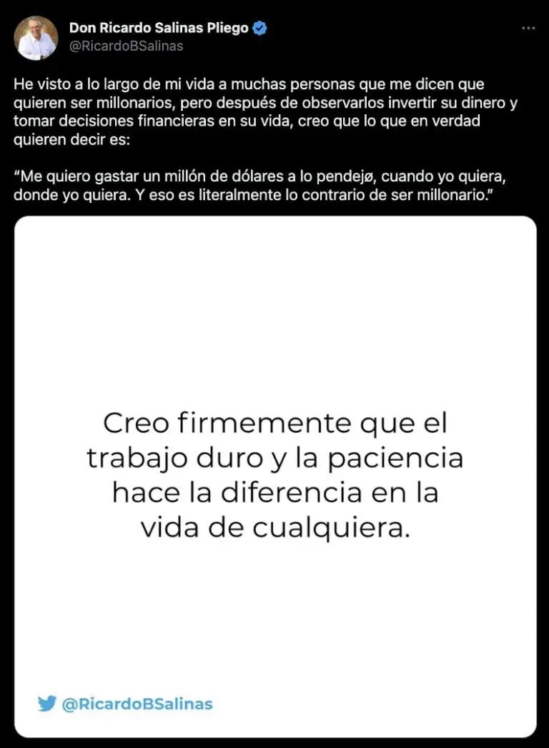 Créditos: Twitter (@RicardoBSalinas)