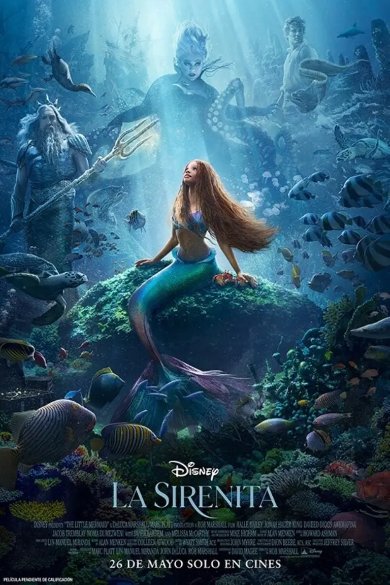 Poster oficial de La Sirenita. Créditos: Disney