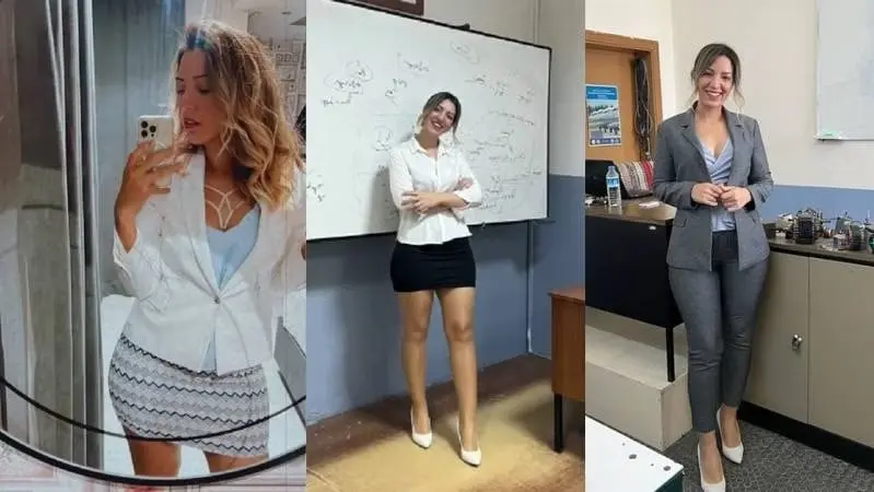 La guapa maestra ha cautivado las tendencias de distintas redes sociales La guapa maestra ha cautivado las tendencias de distintas redes sociales