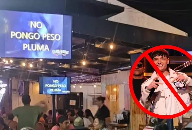 Restaurante prohíbe música de Peso Pluma Restaurante prohíbe música de Peso Pluma
