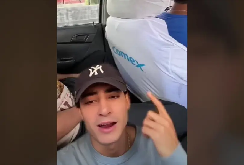 Tiktoker arremete contra taxista
