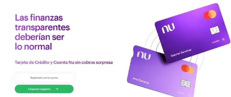La página principal de NU. Foto: nu.com.mx