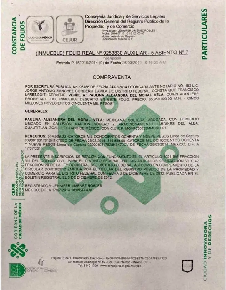 Alejandra del Moral compró la propiedad a los 30 años. Foto: especial.