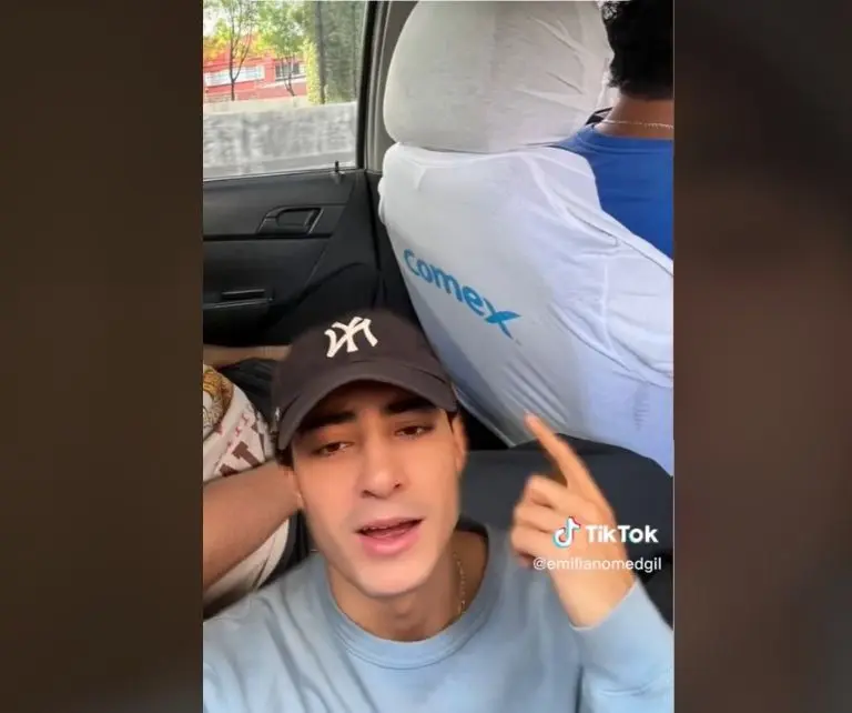 Tiktoker critica a taxista (TikTok)