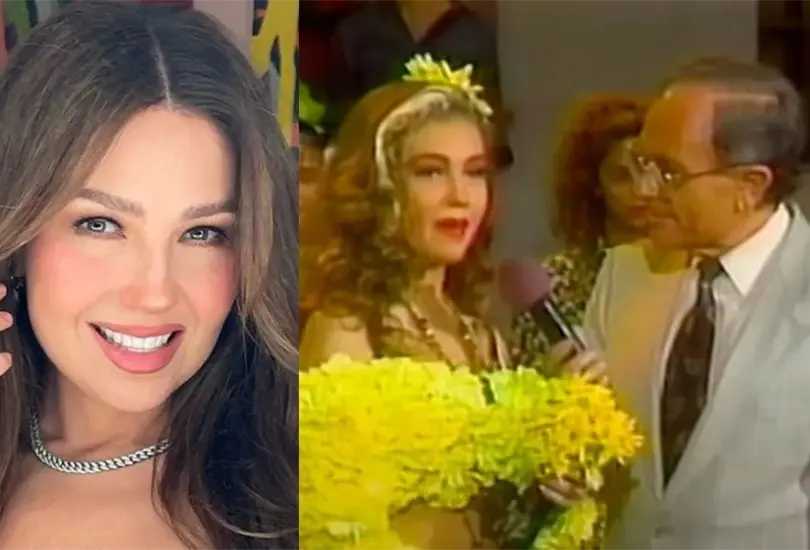 Thalía vivió uno de los momentos más incómodos que vivió en "Siempre en domingo". Thalía vivió uno de los momentos más incómodos que vivió en "Siempre en domingo".