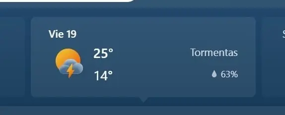 CDMX máxima 25, mínima 14