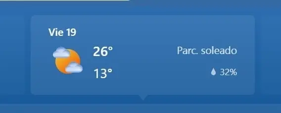 PUEBLA, máximo 26, mínimo 13