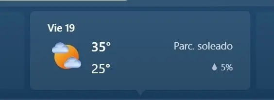 VILLAHERMOSA, max 35, min, 25