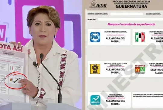 Elecciones Edomex: Delfina Gómez explica cómo votar para evitar la corrupción. 