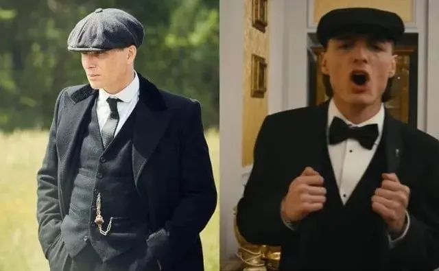 Muchos usuarios de las redes sociales han señalado el parecido entre los personajes de Peaky Blinders y el atuendo de Peso Pluma en el video Ella baila sola Muchos usuarios de las redes sociales han señalado el parecido entre los personajes de Peaky Blinders y el atuendo de Peso Pluma en el video Ella baila sola