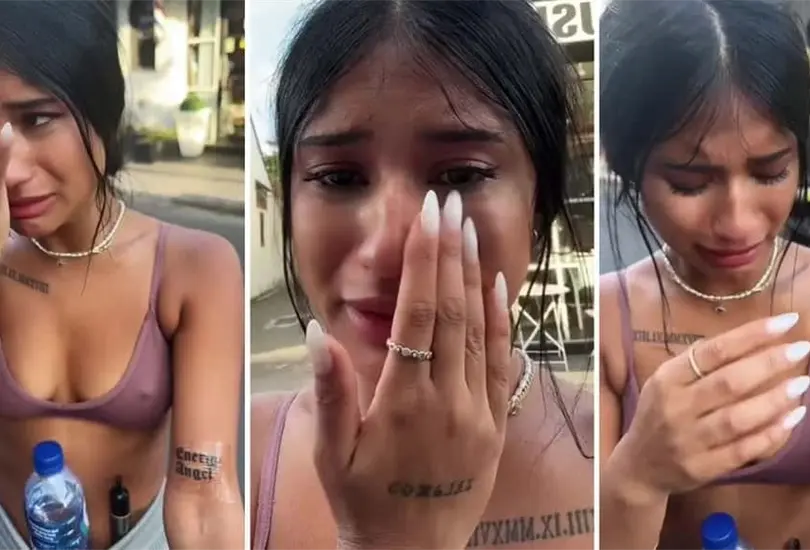 Influencer rompe en llanto tras fallido tatuaje. Influencer rompe en llanto tras fallido tatuaje.