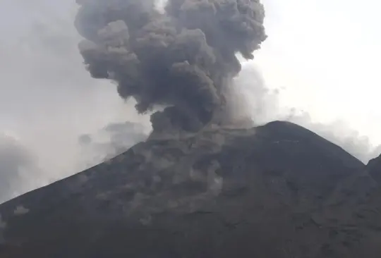 Por recomendación del comité científico asesor de Cenapred, se eleva el nivel de alerta del Popocatépetl a amarillo fase 3.