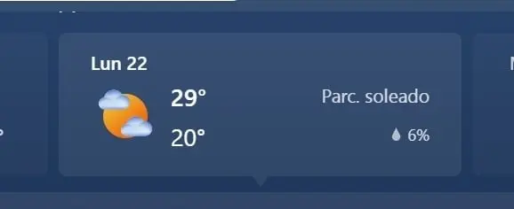 MONTERREY, MAX 29, MIN 20