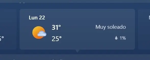 CANC&Uacute;N, MAX 31, MIN 25