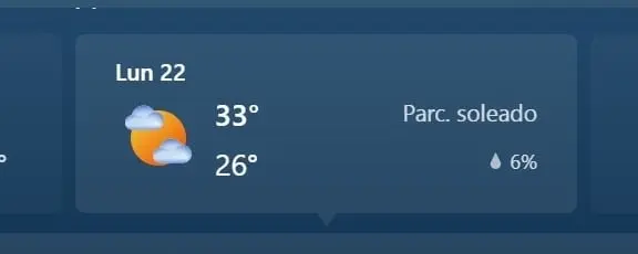 HUATULCO, MAX 33, MIN 26