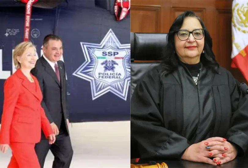 Exhiben que colaboradora de Norma Piña firmó contratos millonarios para García Luna. Exhiben que colaboradora de Norma Piña firmó contratos millonarios para García Luna.
