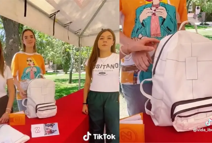 Alumnas crean mochila para que migrantes suban corriendo a los trenes, las tunden en redes. Alumnas crean mochila para que migrantes suban corriendo a los trenes, las tunden en redes.