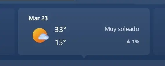 MONTERREY, MAX 33, MIN 15