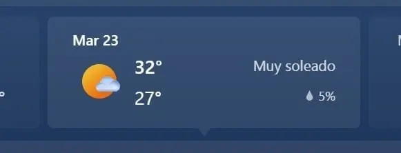 CANCÚN, MAX 32, MIN 27