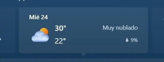 MONTERREY, MIN 22 MAX 30