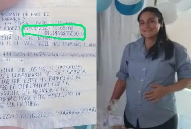 La mujer envió 55 mil pesos que utilizaría para su cesárea a un desconocido La mujer envió 55 mil pesos que utilizaría para su cesárea a un desconocido