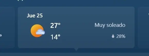 CDMX, MAX 27, MIN 14