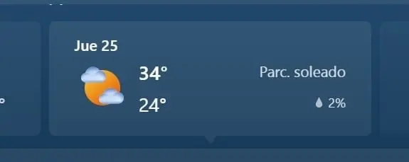 VILLAHERMOSA, MAX 34, MIN 24