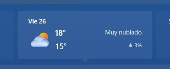 LOS CABOS, MAX 18, MIN 15