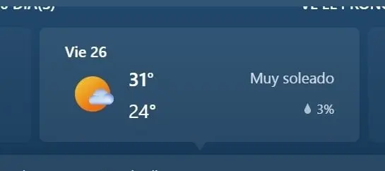 PUERTO VALLARTA, MAX 31, MIN 24