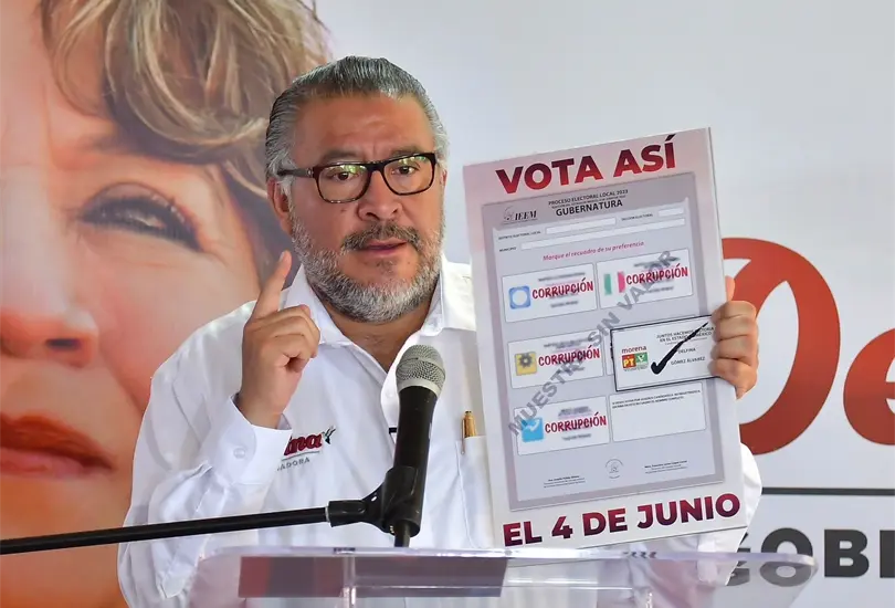 Horacio Duarte, coordinador de la campaña de Morena en Edomex, aseguró la victoria de Delfina Gómez. Horacio Duarte, coordinador de la campaña de Morena en Edomex, aseguró la victoria de Delfina Gómez.